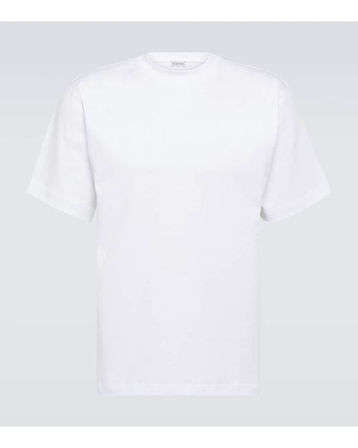 Burberry White Printed Cotton Jersey T-Shirt for men