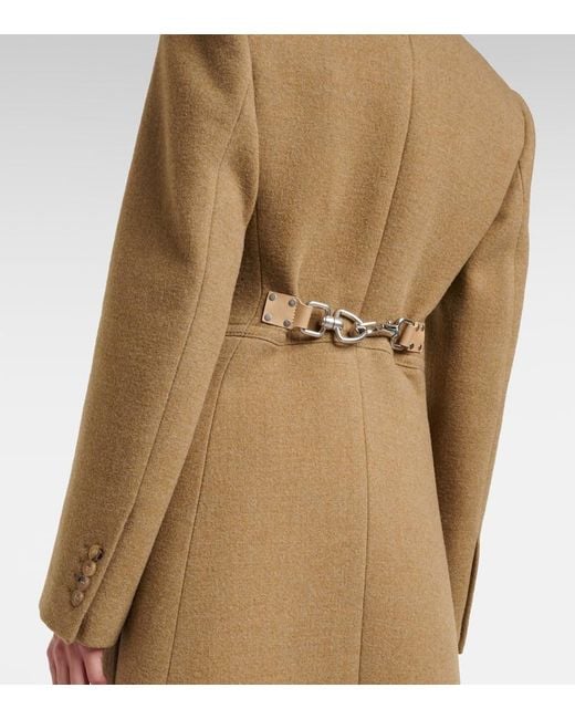 Manteau en laine Burberry en coloris Natural