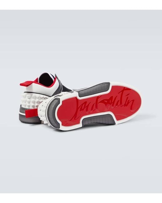 Zapatillas Astroloubi Con Piel Christian Louboutin de hombre de color White
