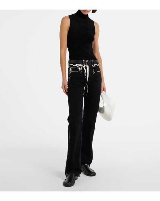 Proenza Schouler Black Park Leather Loafers
