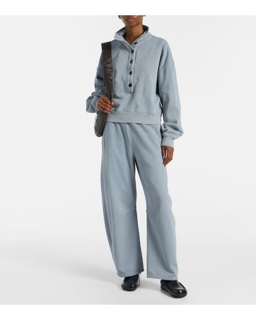 Citizens of Humanity Blue Miro Cotton Fleece Sweatpants
