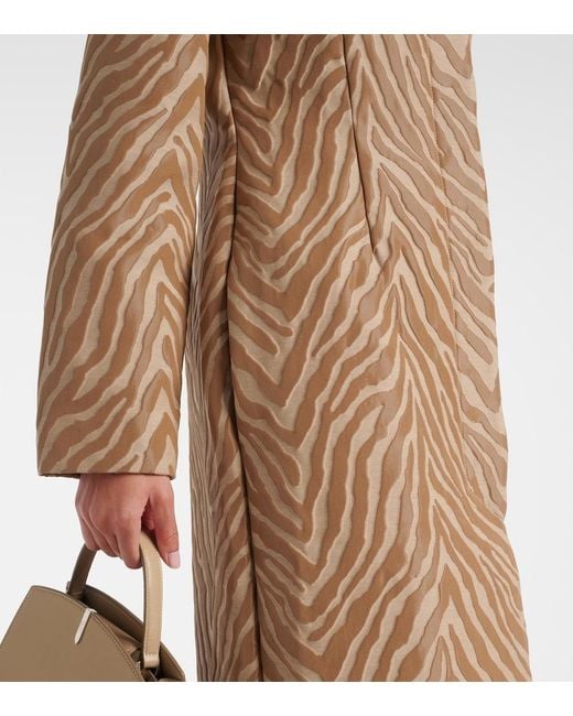 TOVE Natural Mira Cotton-Blend Jacquard Coat