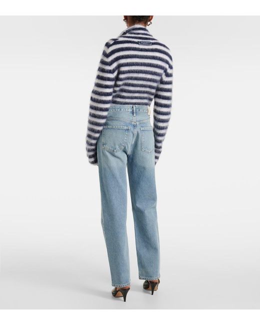 Citizens of Humanity Blue Blaine High-Rise Straight Jeans