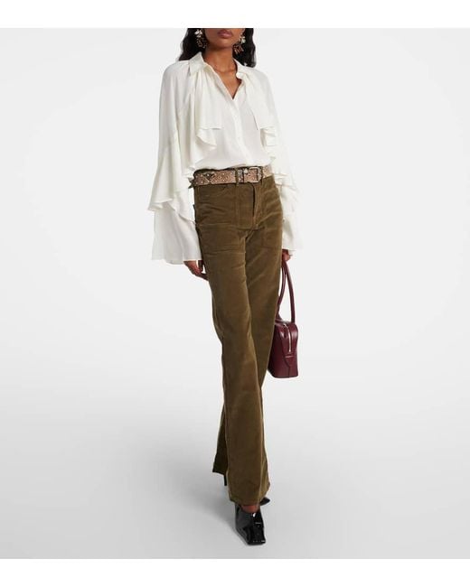 Blouse Demaris En Soie Melangee Veronica Beard en coloris White