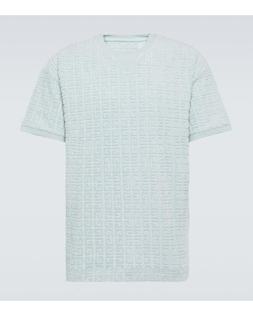 Givenchy T-Shirt 4G Aus Frottee in Blue für Herren