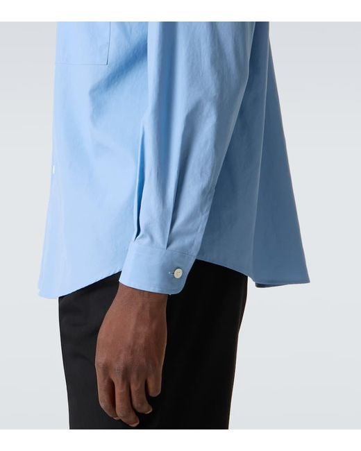 Chemise En Serge De Coton Auralee pour homme en coloris Blue