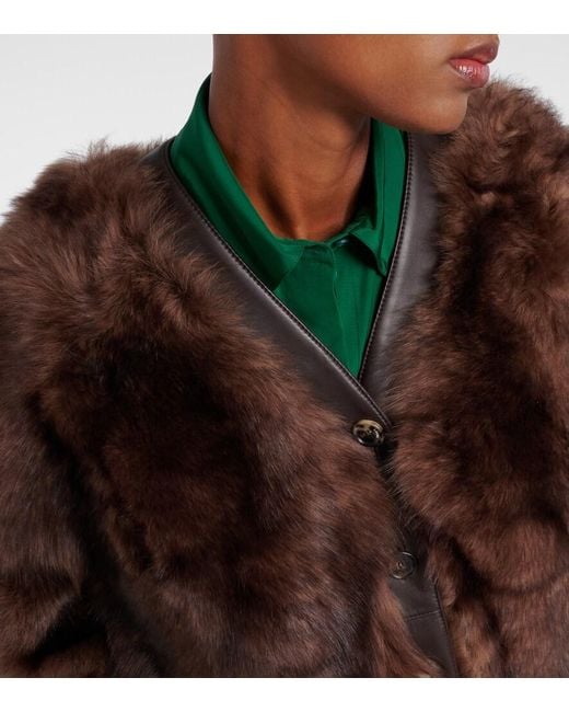 Loewe Brown Shearling Jacket