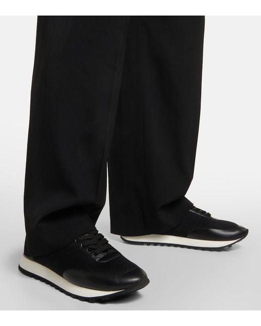 The Row Black Owen Runner Sneakers