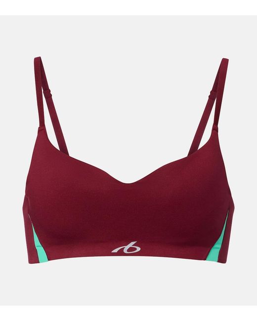 Balenciaga Red Logo Sports Bra