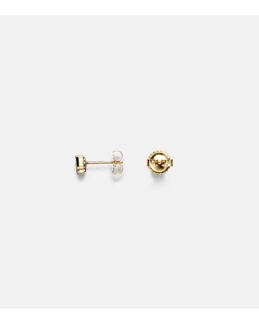 Suzanne Kalan Fireworks 18kt Gold Earrings With Black Sapphires And Diamonds