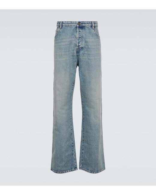 Miu Miu Low-Rise Wide-Leg Jeans in Blue für Herren