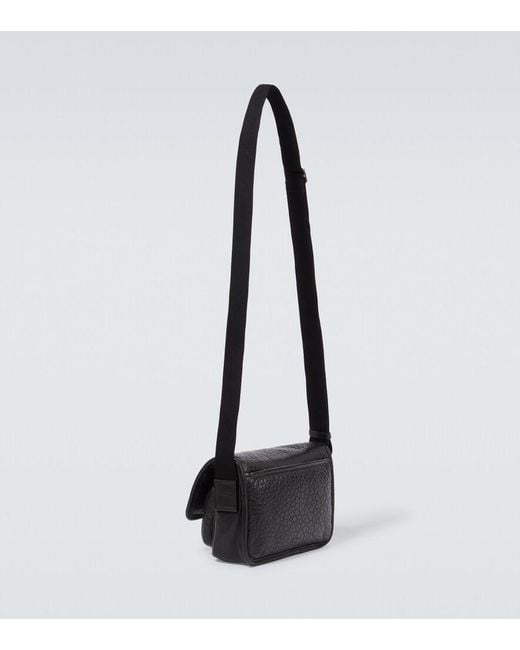 Saint Laurent White Niki Small Leather Messenger Bag for men
