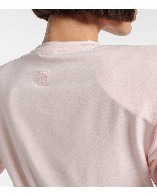 Magda Butrym Pink T-Shirt Aus Jersey