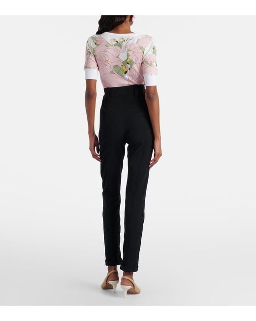 Chloé Blue Embellished Slim Pants