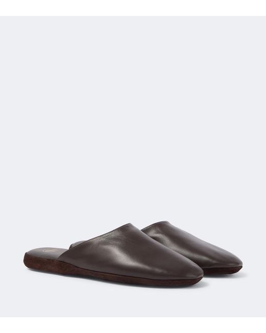 Church's Brown Arran Leather Slippers for men