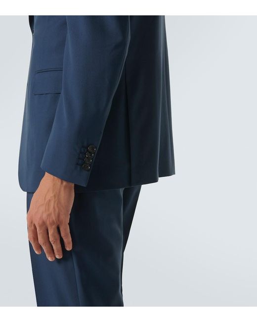 Zegna Blue Wool Suit for men