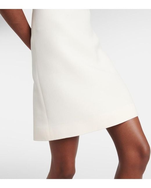 Valentino White Crepe Couture Minidress
