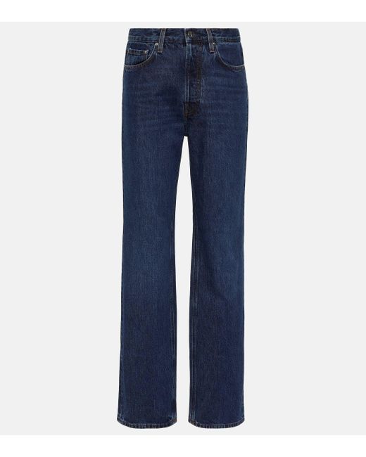 Totême  Blue Classic Cut Mid-rise Straight Jeans