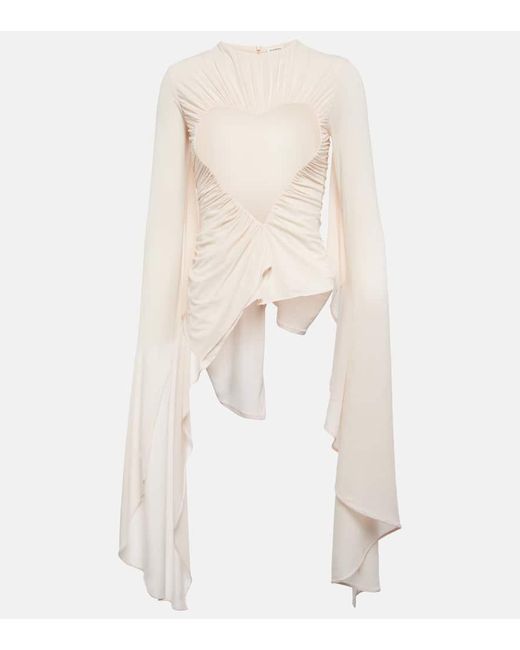 Acne Natural Pleated Blouse