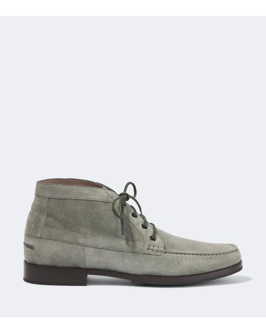 Manolo Blahnik Gray Rhinebeck Suede Desert Boots for men