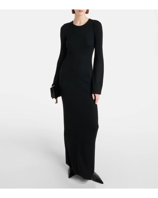 Robe longue Ezequiel en laine Nili Lotan en coloris Black