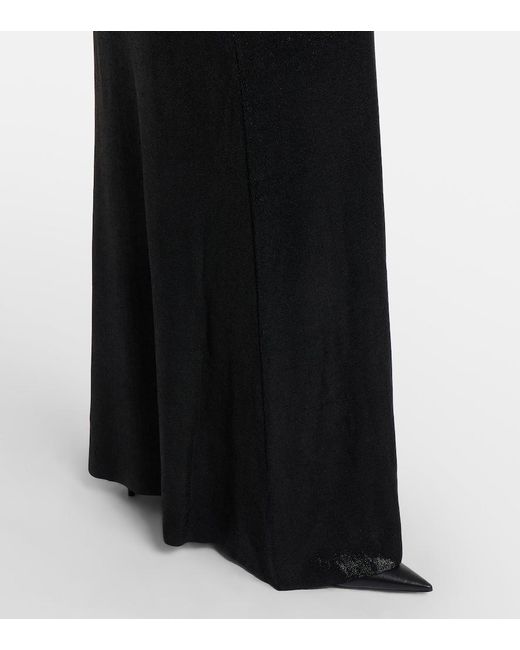 Balenciaga Black Off-Shoulder Maxi Dress