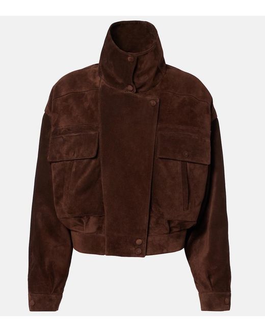 Saint Laurent Brown Suede Jacket