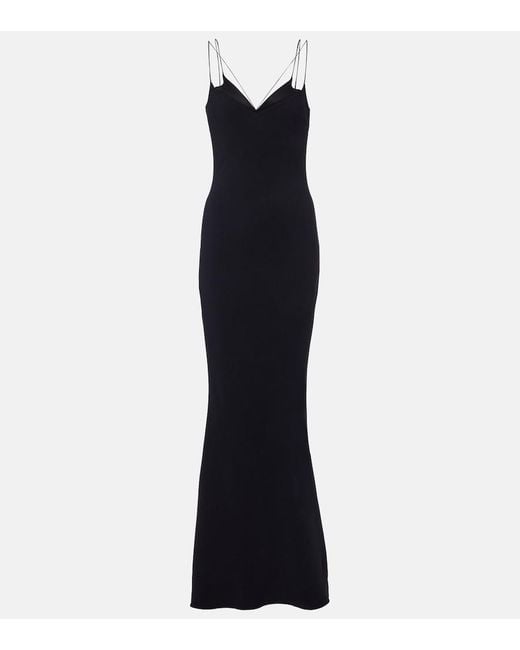 Tom Ford Blue Satin Slip Dress