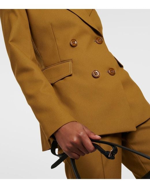 Dorothee Schumacher Green Double-Breasted Blazer