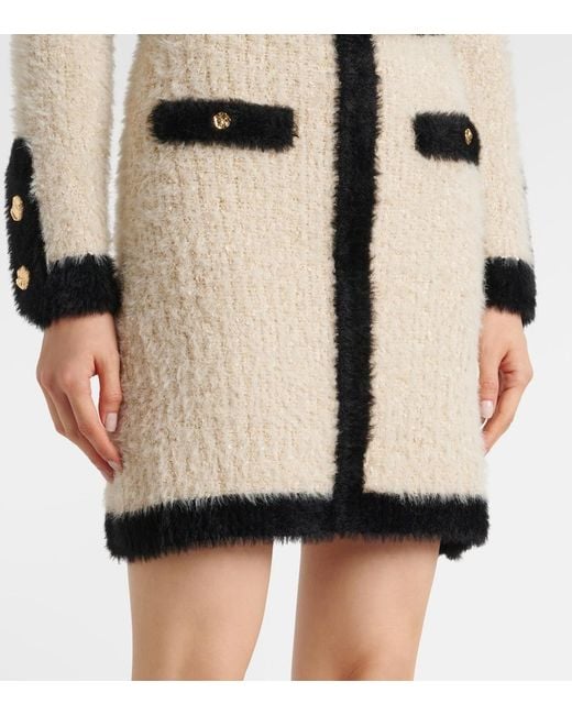 Nina Ricci Black Tweed Miniskirt