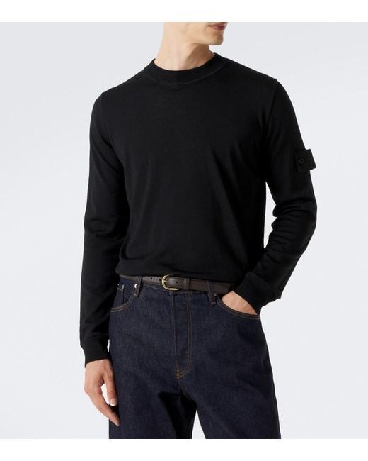 Pullover Ghost di Stone Island in Black da Uomo
