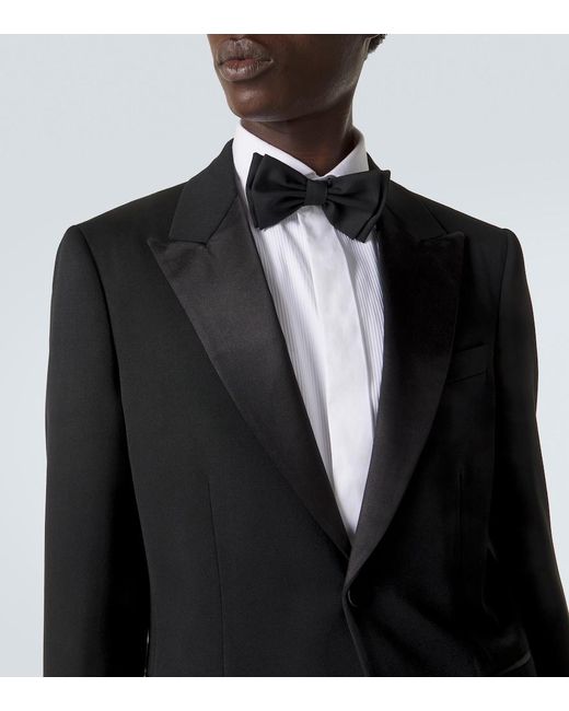 Burberry Black Wool Tuxedo Jacket for men