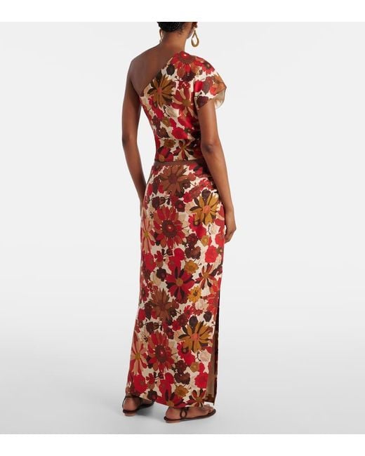 Sir Belleto Gathered Linen Maxi Skirt