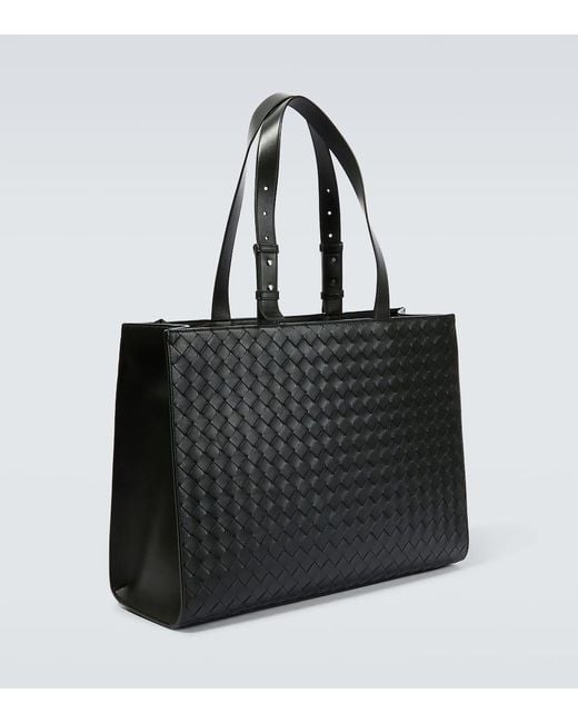 Bottega Veneta Tote Cargo Aus Leder in Black für Herren