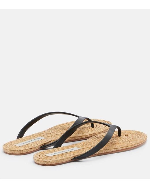 Christopher Esber Brown Palma Leather Thong Sandals