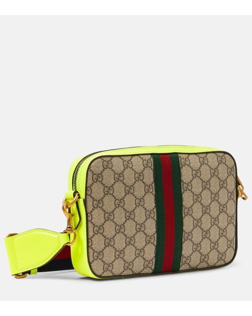 Gucci Green Ophidia Small GG Canvas Crossbody Bag