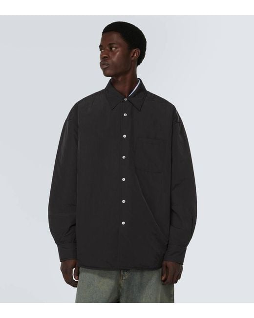 Our Legacy Black Tech Borrowed Overshirt for men