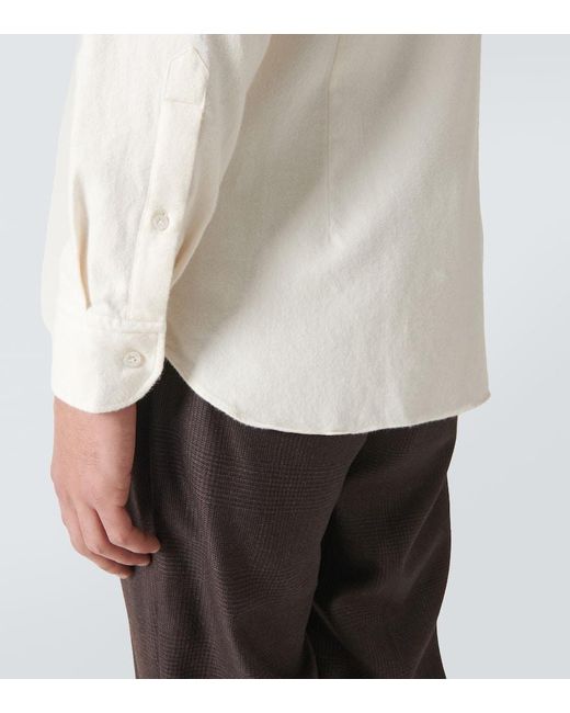 Lardini Oxford-Hemd aus Baumwolle in White für Herren