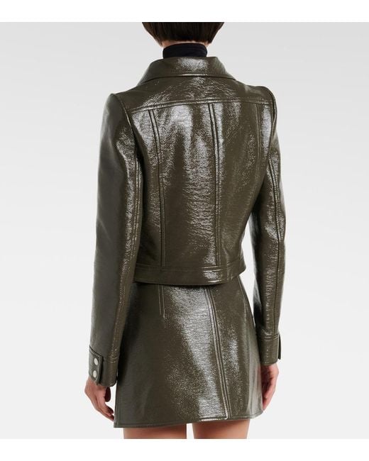 Courreges Green Cotton-Blend Vinyl Jacket