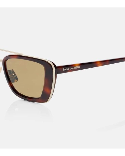 Gafas De Sol Cuadradas Sl 825 Saint Laurent de color Brown
