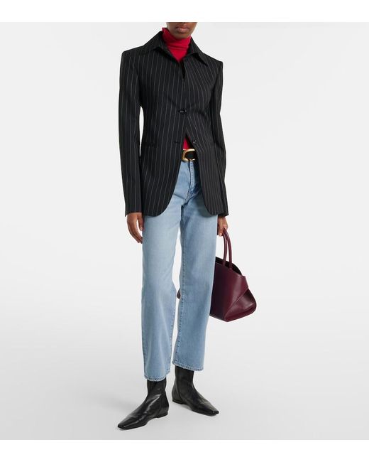 FRAME Blue The Off Duty Hang Straight Jeans