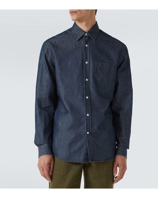 Dunhill Hemd Aus Chambray in Blue für Herren