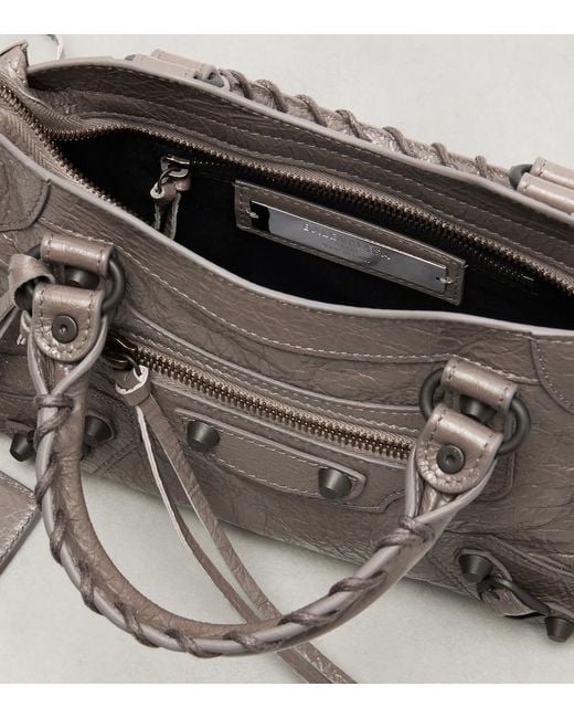 Balenciaga Brown Le City Mini Leather Top-Handle Bag