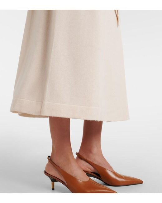 Jardin Des Orangers Natural Wool And Cashmere Trench Coat