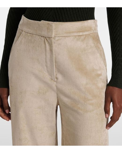 Pantalon Ample Grigore En Velours Cotele Veronica Beard en coloris Natural