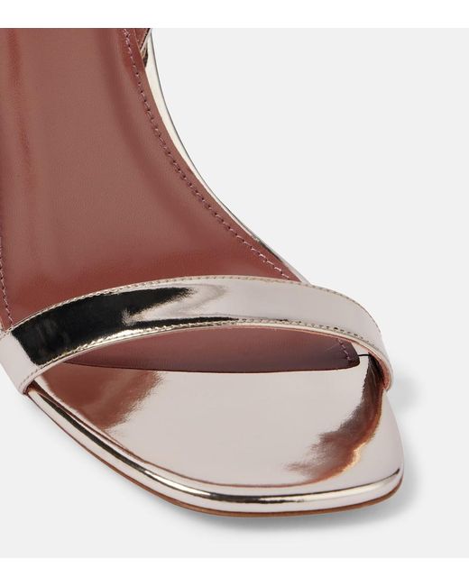Paris Texas Brown Bea 100 Mirrored Leather Sandals