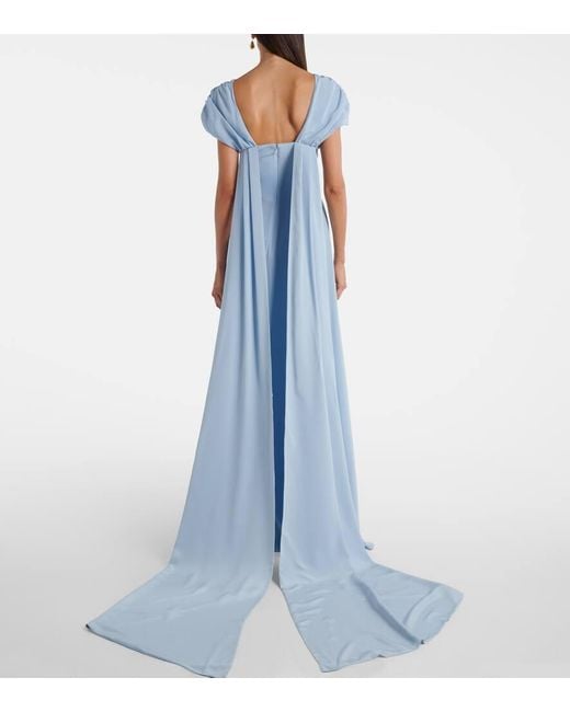 Markarian Blue Silk Gown
