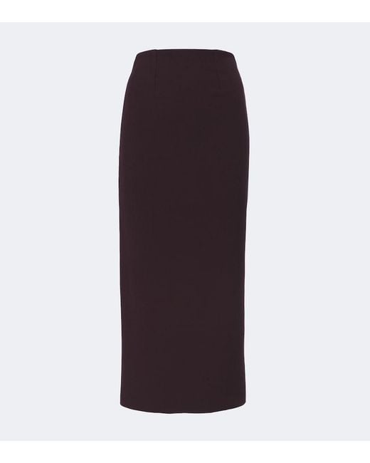 Roland Mouret Purple Crepe Pencil Skirt