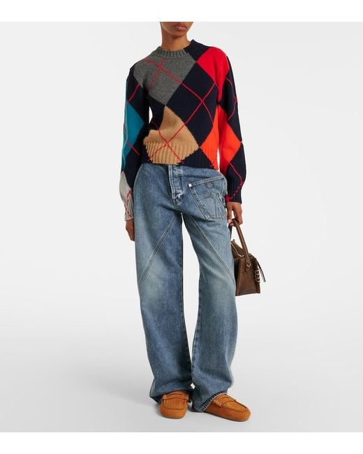 J.W. Anderson Black X Pringle Of Scotland Wool Sweater