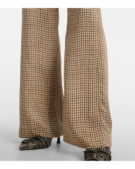 Acne Natural Weite Mid-Rise-Hose Poltana